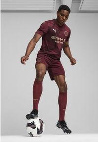 Puma - Męska trzecia koszulka Manchester City 24/25 PUMA Dark Jasper Red. Kolor: czerwony