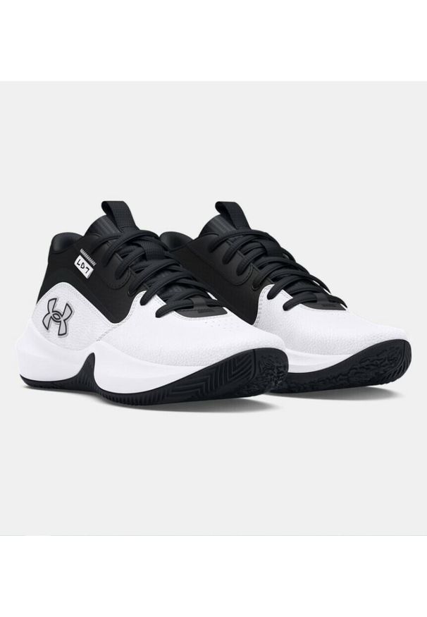 Buty do koszykówki dziecięce Under Armour GS Lockdown 7. Kolor: biały. Sport: koszykówka