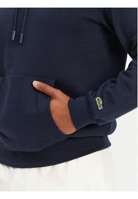 Lacoste Bluza SH2740 Granatowy Regular Fit. Kolor: niebieski. Materiał: bawełna