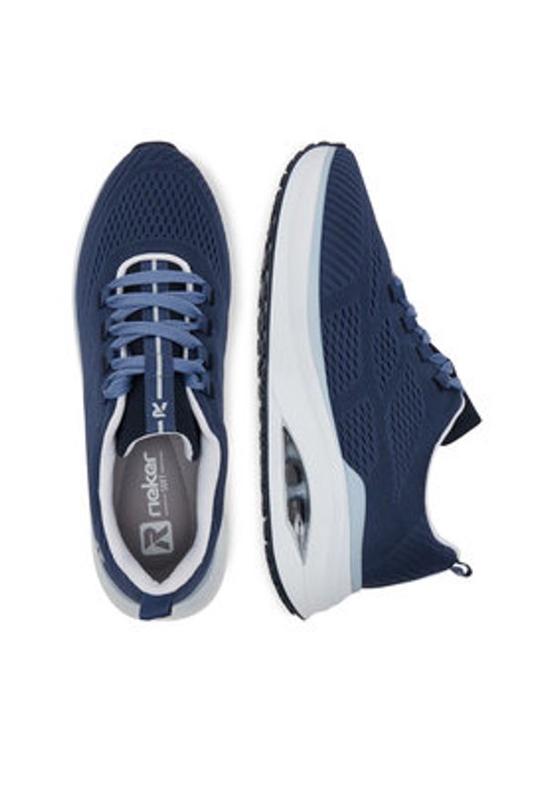 Rieker Revolution Lifestyle Sneakersy W2701-14 Granatowy. Kolor: niebieski. Materiał: materiał