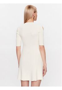 Pinko Sukienka dzianinowa 101227 A0TU Biały Regular Fit. Kolor: biały. Materiał: wiskoza #5