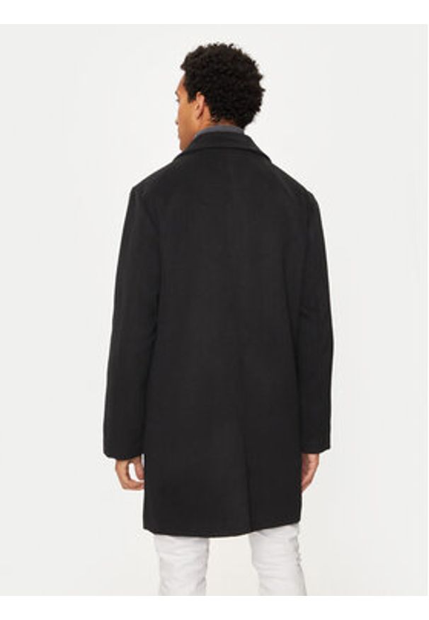 Jack & Jones Płaszcz przejściowy Hays 12258389 Czarny Regular Fit. Kolor: czarny. Materiał: syntetyk