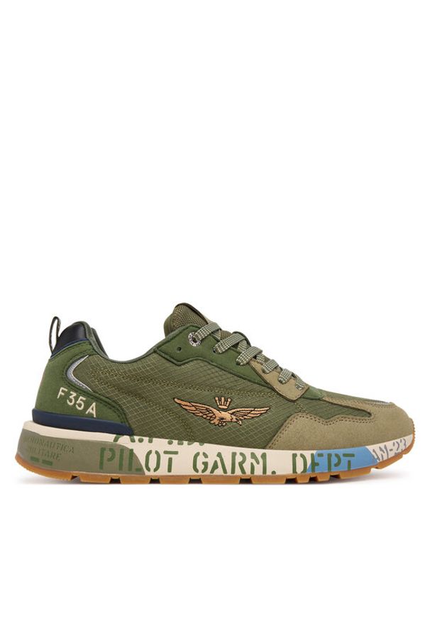 Aeronautica Militare Sneakersy 252SC0276UCT04249 Zielony. Kolor: zielony. Materiał: materiał