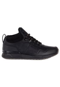 Skórzane buty męskie wysokie czarne Jogger Pro Bustagrip. Kolor: czarny. Materiał: skóra