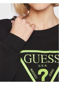 Guess Bluza Ane W3RQ04 K9Z21 Czarny Regular Fit. Kolor: czarny. Materiał: bawełna, syntetyk