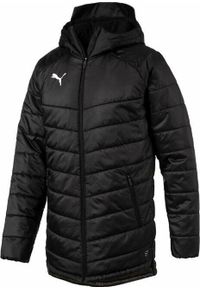Puma Liga Black Men Winter Jacket XL - ciepłe i funkcjonalne. Kolor: biały, wielokolorowy, czarny. Sezon: zima