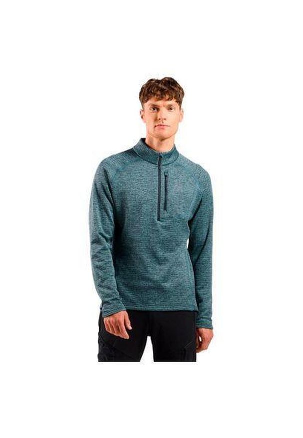 Odlo - Bluza techniczna męska ODLO Tencia Mid Layer 1/2 zip. Kolor: niebieski