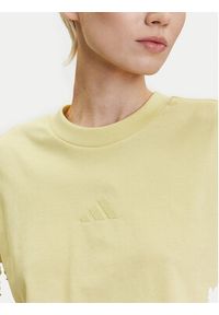 Adidas - adidas T-Shirt ALL SZN JJ1239 Żółty Regular Fit. Kolor: żółty. Materiał: bawełna #5