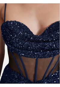 Hey Kyla Sukienka wieczorowa 5AI064HK Granatowy Regular Fit. Kolor: niebieski. Materiał: syntetyk. Styl: wizytowy #5