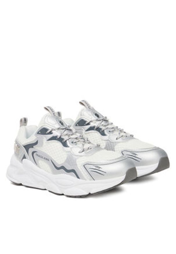 Plein Sport Sneakersy Track-King Mag FAES USC0843 STE003N Biały. Kolor: biały. Materiał: materiał, mesh