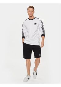 Adidas - adidas Longsleeve Adicolor Classics 3-Stripes Long-Sleeve Top IA4879 Biały Slim Fit. Kolor: biały. Materiał: bawełna. Długość rękawa: długi rękaw #2