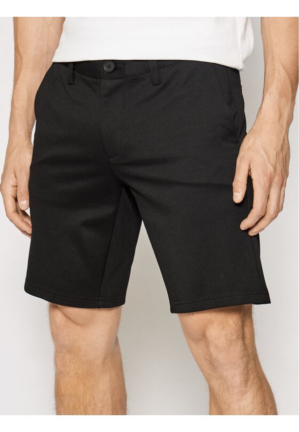 Only & Sons Szorty materiałowe Mark 22018667 Czarny Regular Fit. Kolor: czarny. Materiał: wiskoza
