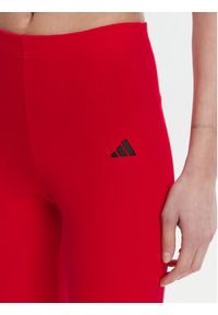Adidas - adidas Legginsy Essentials Small Logo JD3074 Czerwony Flare Fit. Kolor: czerwony. Materiał: bawełna #3