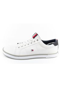 TOMMY HILFIGER - Buty sportowe trampki do chodzenia męskie Tommy Hilfiger. Kolor: biały. Sport: turystyka piesza
