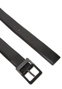 Calvin Klein Pasek Męski Classic Buckle Belt 38Mm LV04D7012G Czarny. Kolor: czarny. Materiał: skóra
