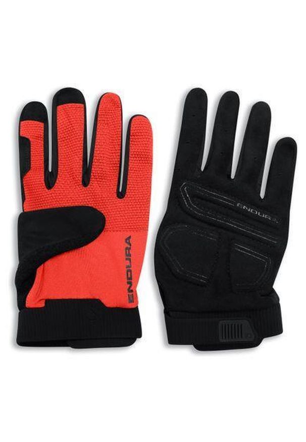 ENDURA - Rękawiczki rowerowe Endura Loop Full Finger. Kolor: czarny, fioletowy, czerwony, wielokolorowy. Sport: kolarstwo, bieganie