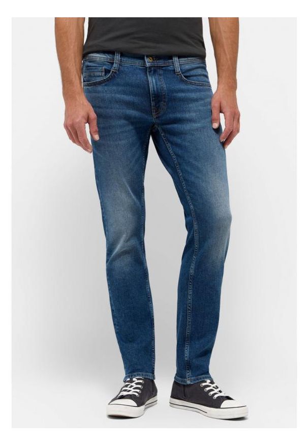 Mustang - Męskie Spodnie Jeansowe MUSTANG Oregon Slim Denim Blue 1015865 5000 703