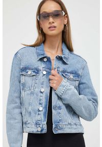 Tommy Jeans kurtka jeansowa damska kolor niebieski przejściowa. Kolor: niebieski. Materiał: bawełna, denim #1