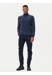 Aeronautica Militare Golf 252MA1587UL00904 Granatowy Regular Fit. Typ kołnierza: golf. Kolor: niebieski. Materiał: bawełna #5