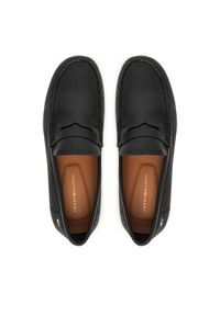 TOMMY HILFIGER - Tommy Hilfiger Mokasyny Flag Leather Driver Loafer FW0FW09350 Czarny. Kolor: czarny. Materiał: skóra #2