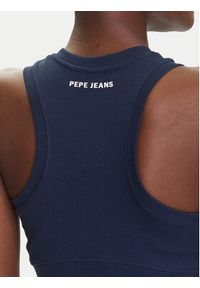 Pepe Jeans Top Red Bull Racing Logo RL500011 Granatowy Slim Fit. Kolor: niebieski. Materiał: bawełna