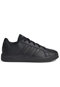 Adidas - Buty adidas Grand Court Lifestyle Tennis Lace-Up FZ6159 - czarne. Kolor: czarny. Materiał: guma, materiał, syntetyk. Szerokość cholewki: normalna