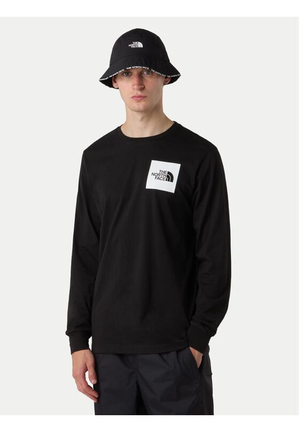 The North Face Longsleeve Fine NF0A8A6P Czarny Regular Fit. Kolor: czarny. Materiał: syntetyk, bawełna. Długość rękawa: długi rękaw