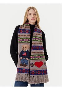 Polo Ralph Lauren Szalik 455981438001 Kolorowy. Materiał: wełna, materiał. Wzór: kolorowy