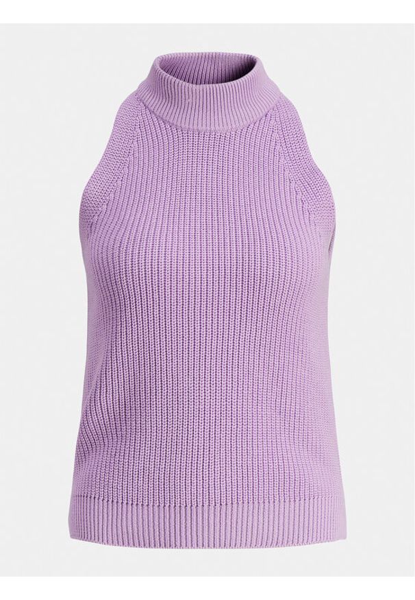 JJXX Bluzka Zitta 12226992 Fioletowy Slim Fit. Kolor: fioletowy. Materiał: bawełna