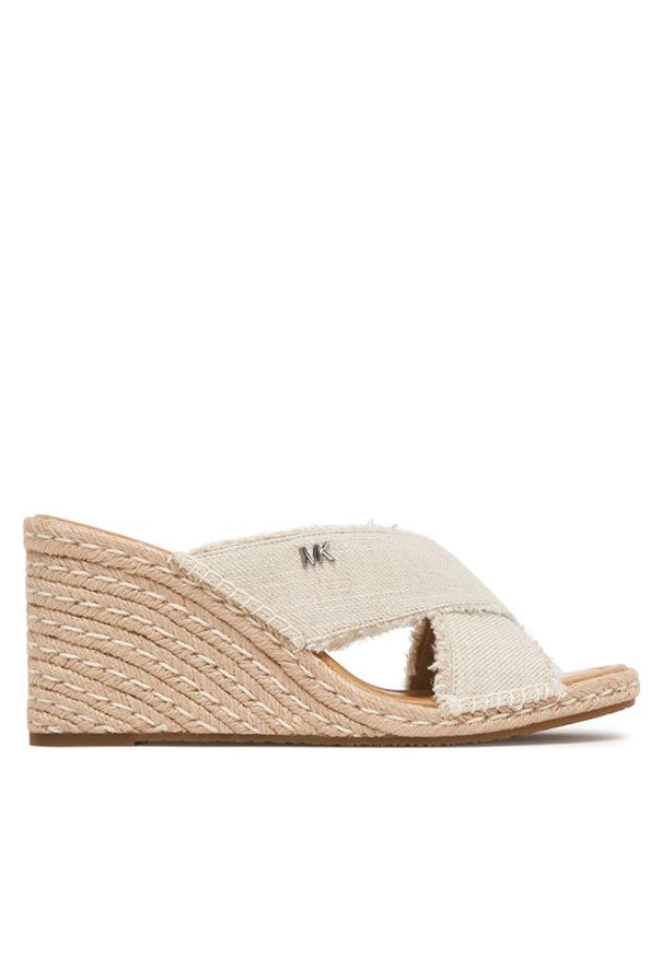 MICHAEL Michael Kors Espadryle Kenzie 40S6KZMS5D Beżowy. Kolor: beżowy. Materiał: materiał