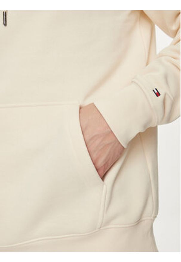 TOMMY HILFIGER - Tommy Hilfiger Bluza Track Graphic MW0MW34445 Beżowy Regular Fit. Kolor: beżowy. Materiał: syntetyk, bawełna