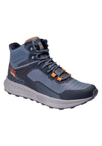 Elbrus - Męskie Wodoodporne Buty Turystyczne Eline. Kolor: niebieski, wielokolorowy, pomarańczowy. Sport: turystyka piesza #1
