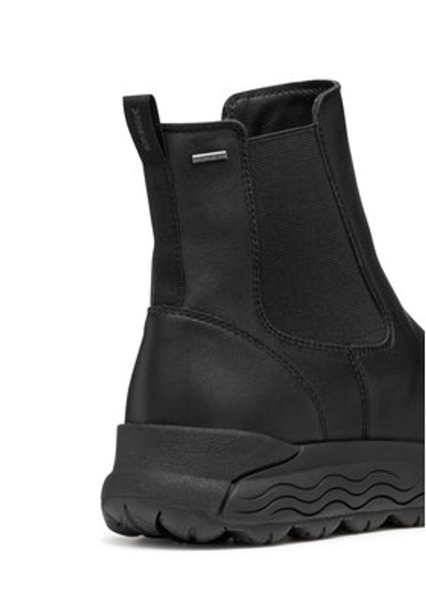 Geox Botki D Spherica 4X4 B Abx D5626A 00085 C9999 Czarny. Kolor: czarny. Materiał: skóra