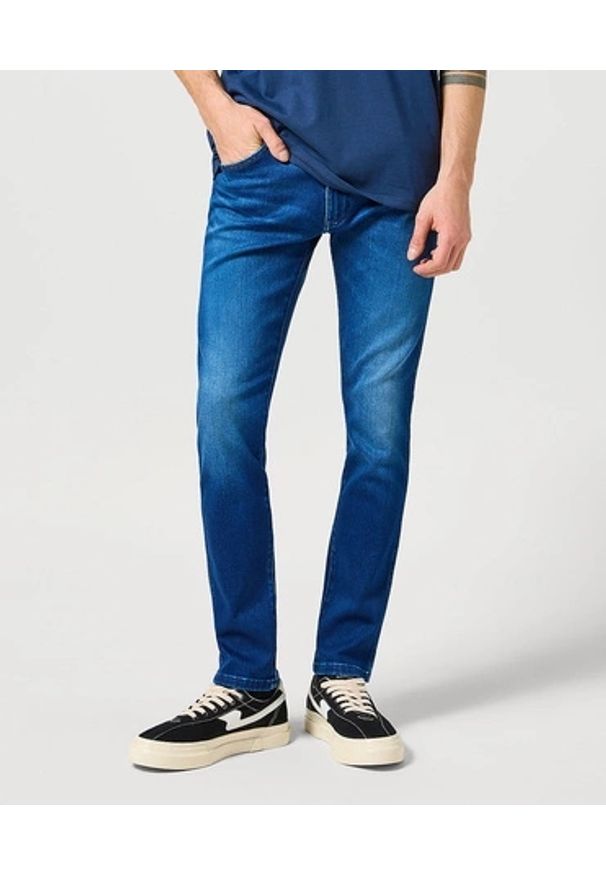 Wrangler - WRANGLER BRYSON MĘSKIE SPODNIE JEANSOWE JEANSY DŻUNSY BLUE JAM 112356814 W14X008801
