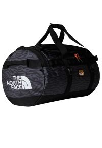 Torba The North Face Base Camp Duffel M 0A52SA4DI1 - czarna. Kolor: czarny. Materiał: nylon. Wzór: paski #1