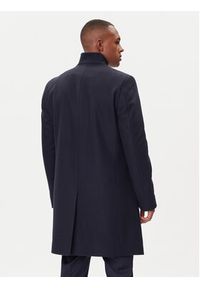 Hugo - HUGO Płaszcz wełniany Mintrax2541 50546551 Granatowy Regular Fit. Kolor: niebieski. Materiał: wełna #6