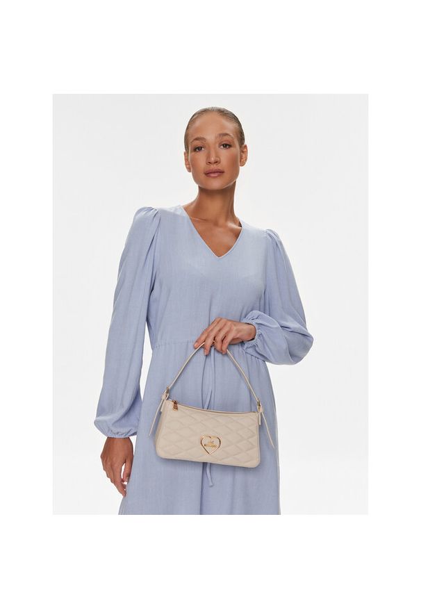Love Moschino - Torebka LOVE MOSCHINO. Kolor: beżowy