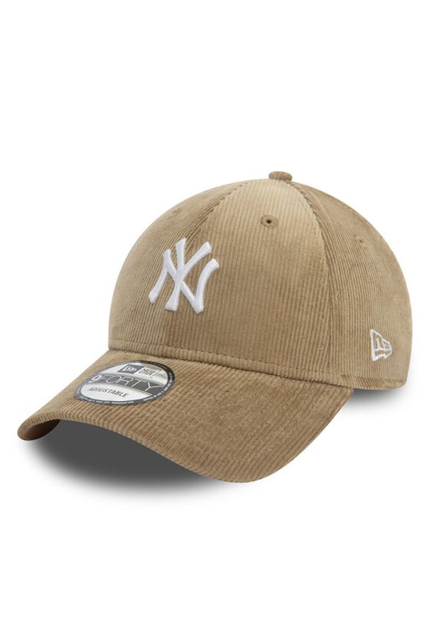 New Era Czapka z daszkiem Cord New York Yankees 9FORTY 60580823 Beżowy. Kolor: beżowy. Materiał: bawełna, materiał