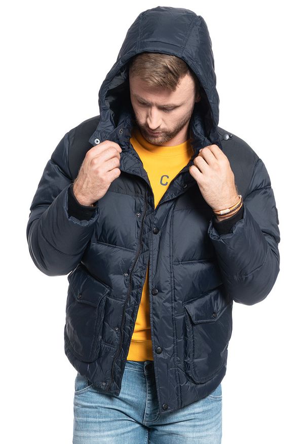 Lee - LEE PUFFER JACKET MĘSKA KURTKA ZIMOWA BLACK L86NSZ01 112122737. Sezon: zima