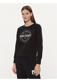 DKNY Sport Bluza DP3T9561 Czarny Regular Fit. Kolor: czarny. Materiał: bawełna, syntetyk. Styl: sportowy