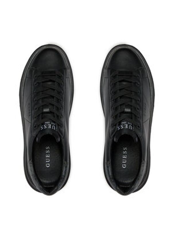 Guess Sneakersy Elba FMPVIB LEA12 Czarny. Kolor: czarny. Materiał: skóra