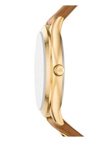 Michael Kors Zegarek Slim Runway MK7543 Brązowy. Kolor: brązowy. Materiał: skóra #4