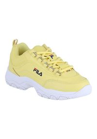 Buty do chodzenia damskie Fila Strada Low. Kolor: żółty. Materiał: materiał, syntetyk. Szerokość cholewki: normalna. Sport: turystyka piesza