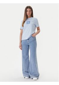 Calvin Klein Jeans T-Shirt LV047F819G Niebieski Classic Fit. Kolor: niebieski. Materiał: bawełna #4