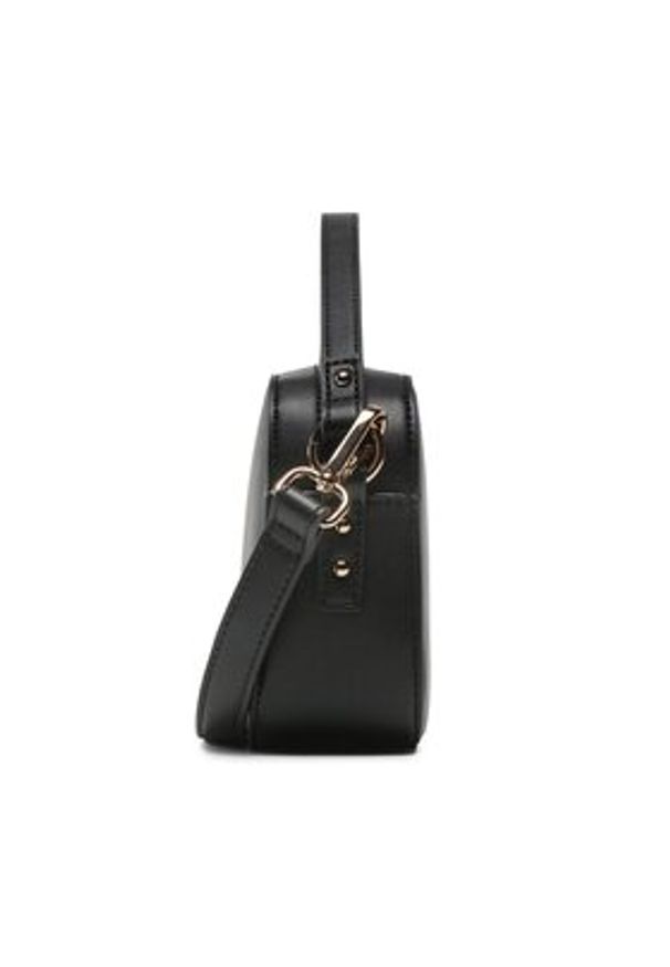 Trussardi Jeans - Trussardi Torebka Lisbona Camera Bag 75B01533 Czarny. Kolor: czarny. Materiał: skórzane