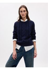 GAP - Gap Sweter 815140-03 Granatowy Regular Fit. Kolor: niebieski. Materiał: bawełna #1