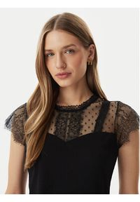Morgan Bluzka 261-DAPHNE Czarny Regular Fit. Kolor: czarny. Materiał: syntetyk #5