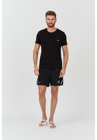 Emporio Armani - EMPORIO ARMANI Czarny męski t-shirt basique, Rozmiar XXL. Kolor: czarny #4