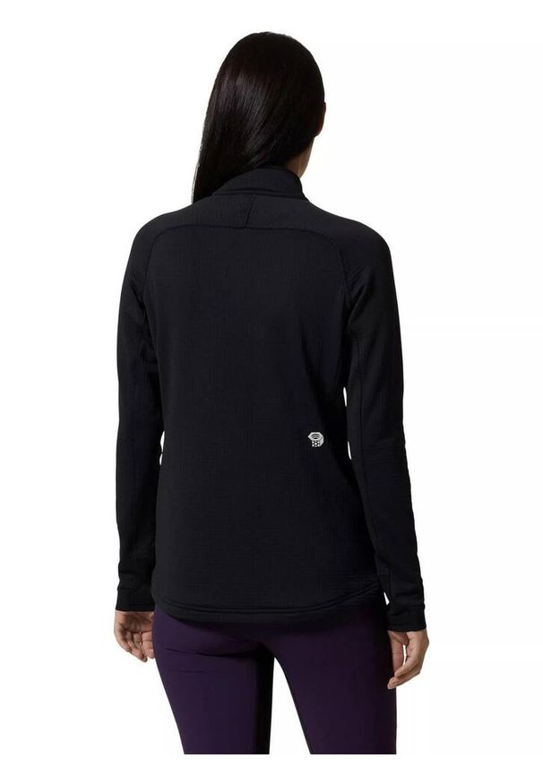 MOUNTAIN HARDWEAR - Damski sweter polarowy Mountain Hardwear Polartec Power Grid Half Zip. Kolor: czarny. Materiał: polar