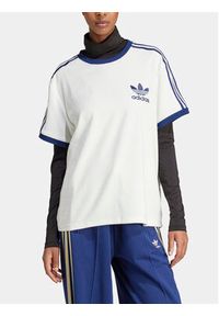 Adidas - adidas T-Shirt 3-Stripes IT9842 Biały Loose Fit. Kolor: biały. Materiał: bawełna #3
